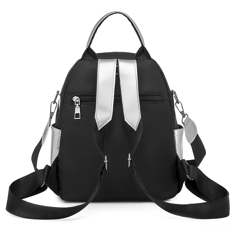 Серебряный корейский женский рюкзак, женские сумки из мягкой кожи, дорожная сумка для студентов, школьные сумки, сумка для женщин