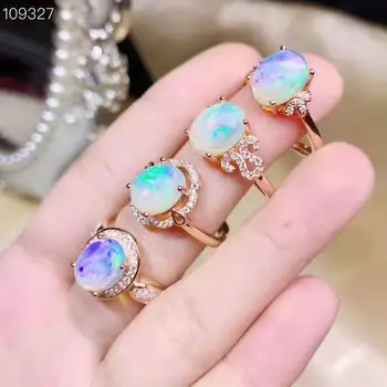 

100% NATURAL ETHIOPIAN WELO FIRE OPAL CABOCHON Ring 8x10mm 1pc