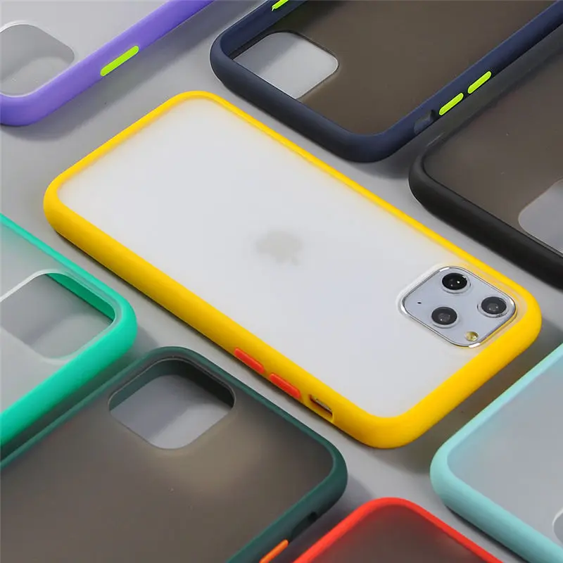 Противоударный прозрачный чехол бампер для iPhone 11 Pro Max XR XS X 8 7 6 6S Plus противоударный