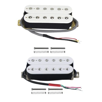 

2pcs Electric Guitar Humbucker Pickups Alnico V Pickup White - Neck & Bridge