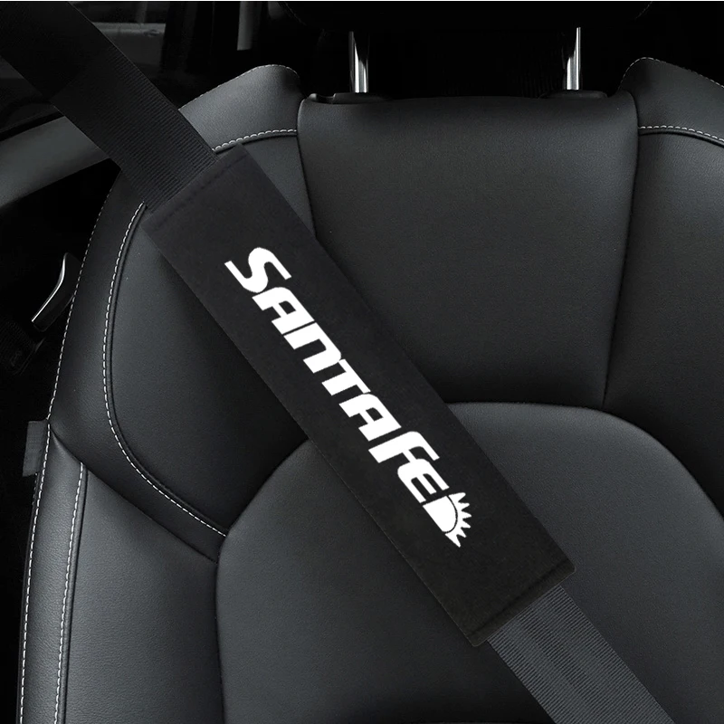 2pcs Car Seat Belt Pads Shoulder Strap Pad Cushion Cover for Hyundai Santa fe Accessories | Автомобили и мотоциклы