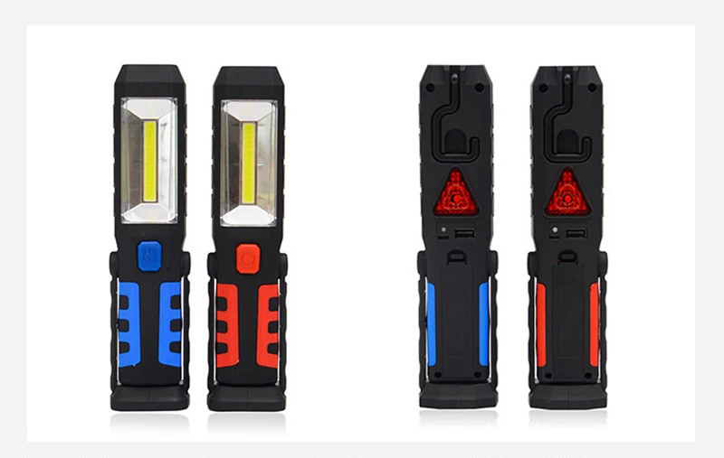 USB Charging Outdoor SOS LED Flashlight Work Light Magnetic+Mobile Power with Car Charger for Phone