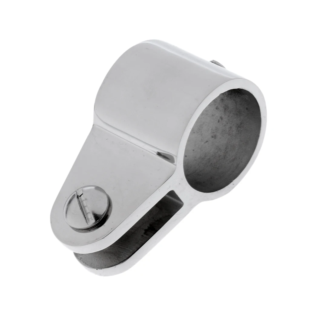 2PCS Marine Grade 316 Stainless Steel Boat Canopy Bimini Top Hinges - Heavy Dudy Tube Mount Hinged Dia 7/8 inch