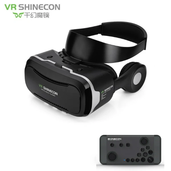 VR plus 088 remote VR Shinecon 4,0 стерео смартфон виртуальной реальности 3D очки гарнитура Google VR Коробка Кнопка управления для наушников 3,5-5,5 'мобильный - Color: VR plus 088 remote