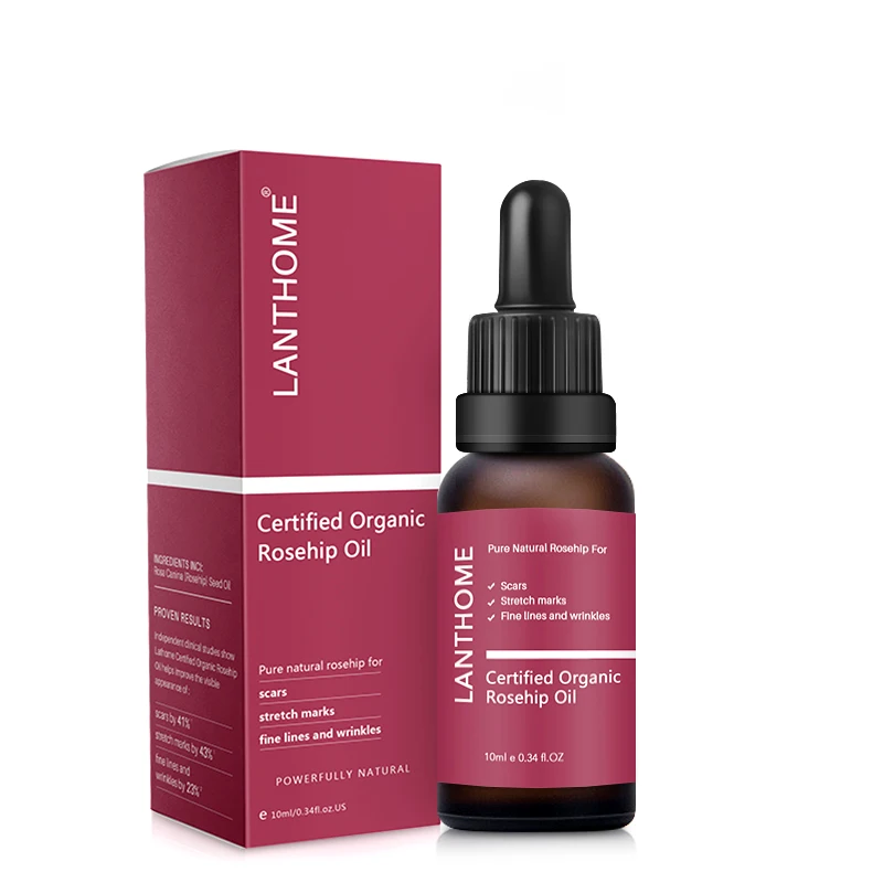 

10ml Original Organic Rosehip Oil for Scars Fine Lines Wrinkles Stretch Marks Dehydrated Ageing Skin Moisturizing Dry Patches