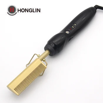 

Honglin Women Hair Curler Comb Flat Irons Professional hair Straightener Brush Hot Heating Comb Straightener Styling Tools