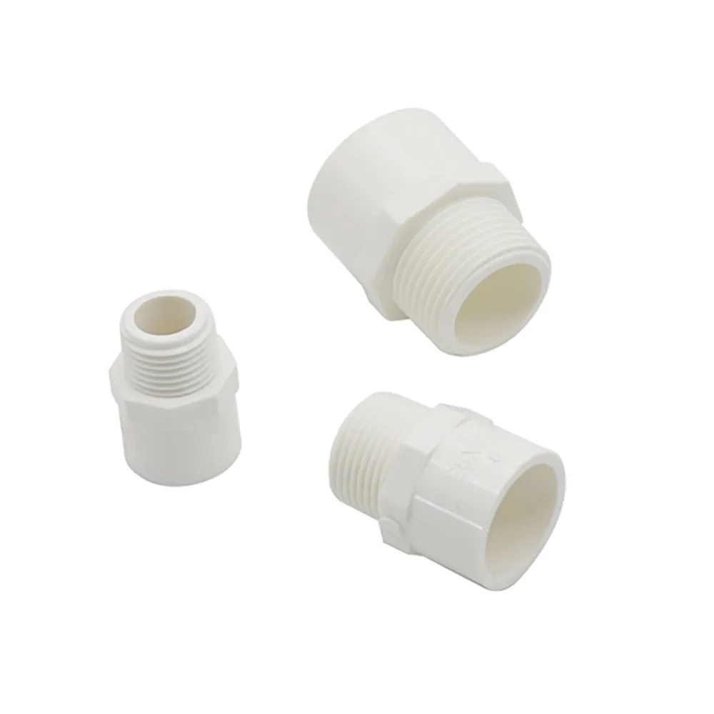 5 шт. папа Резьба BSP прямой адаптер 20 мм 25 мм 32 мм ПВХ Разъемы 1/" 3/4" " внешняя резьба водопровод шланг ремонт фитинги