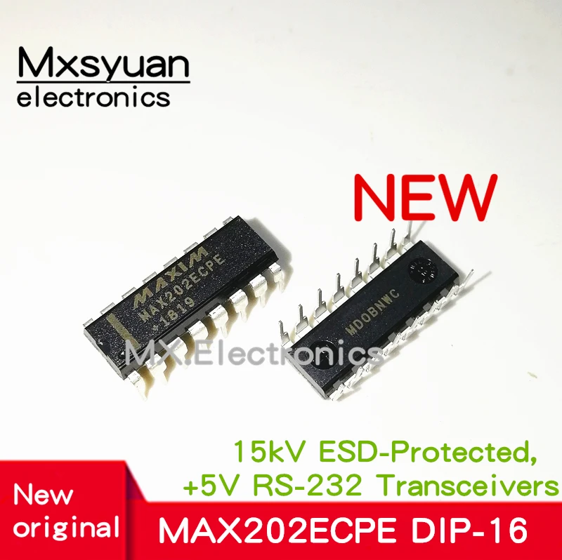 5 шт./лот MAX202ECPE MAX202E MAX202 DIP-16 Новый