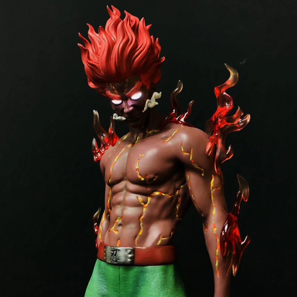 Tronzo 30 см GK фигурка Наруто Shippuden Might Guy Konoha no Kedakaki Aoi Moju светодиодный светильник ПВХ фигурка модель игрушки подарок