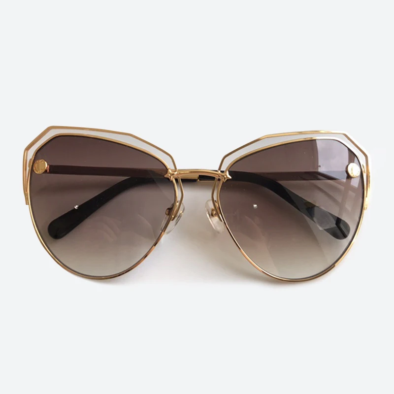 No.3 Sunglasses Женские солнцезащитные очки "кошачий глаз" в оправе из сплава, роскошные брендовые градиентные солнцезащитные очки - Цвет линз: No.3 Sunglasses