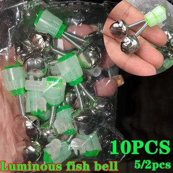 BIG DEAL ❤️ 2/5/10PCS Luminous Fish Bells Fishing Alarm for Sea Fishing - discount item 17% OFF Sports & Entertainment