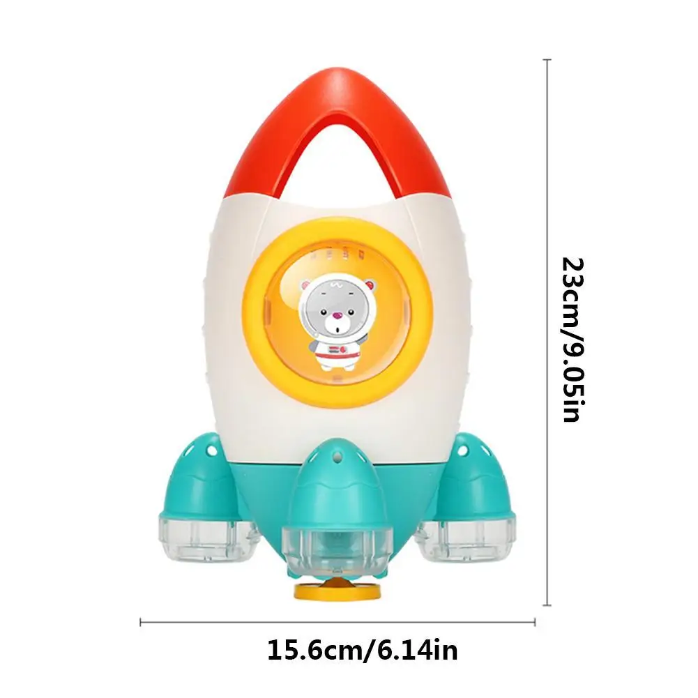 Летний детский мультяшный автоматический роторный распылитель воды ракета Игрушки для ванны детский пляжный игровой набор воды детская игрушка для девочек и мальчиков