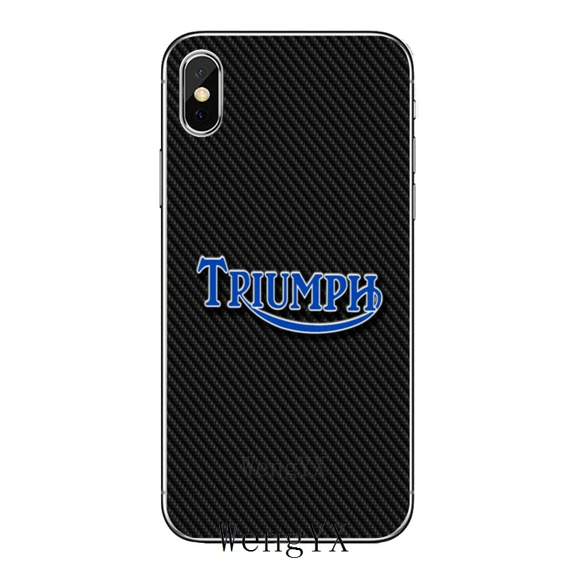 Для iPhone 11 pro XR X XS Max 8 7 6s plus SE 5s 5c iPod Touch 5 6 Чехол Мотоцикл «Триумф» логотип - Цвет: Triumph-Logo-A-07