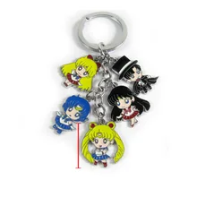 Красивая девушка воин ручной работы версия цвет сплава брелок висячая Пряжка Usagi фигурка металлическая кукла застежка Лобстер