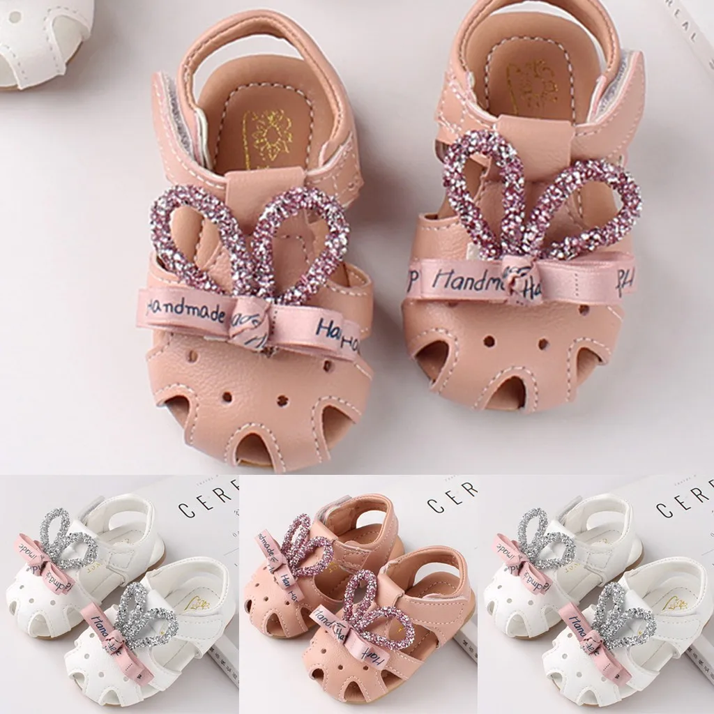Summer Baby Sandals for Girls Newborn Princess Girls Baby Hallow Rabbit