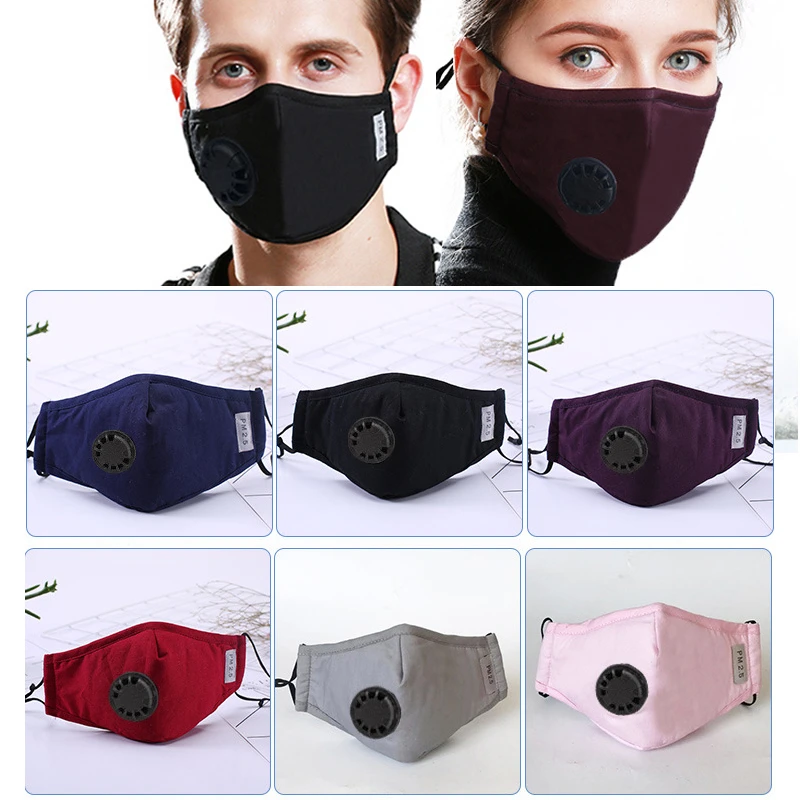 

Anti Pollution PM2.5 Mouth Mask Dust Respirator Washable Reusable Masks Cotton Unisex Mouth Muffle for Allergy/Asthma/Travel
