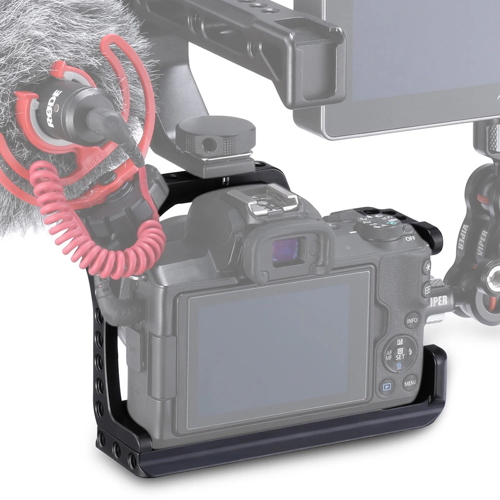 STF Metal Camera Cage with Handle Cold Shoe Expansion Accessories for Canon EOS M50/M5 Mir STF Metal Camera Cage with Handle Cold Shoe Expansion Accessories for Canon EOS M50/M5 Mir