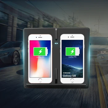 Nuovo modello 3 caricabatterie wireless per telefono per auto per Tesla modello 3 accessori per auto doppi telefoni caricabatterie di ricarica rapida intelligente porte USB