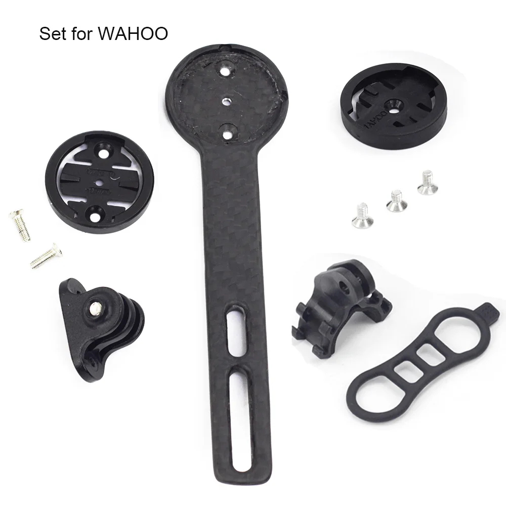for WAHOO gopro Silverock карбоновое компьютерное крепление для интегрированного руля GARMIN 1000 I gps порт Wahoo Bryton MIO руль спереди gps Держатель - Цвет: for WAHOO gopro