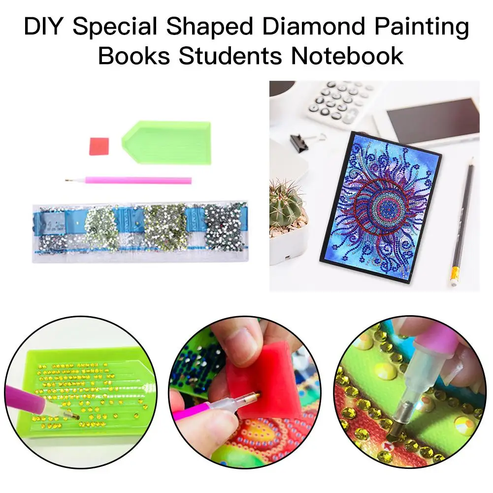 Алмазный альбом для рисования DIY Мандала алмаз особенной формы вышивка крестиком A5 блокнот дневник Книга