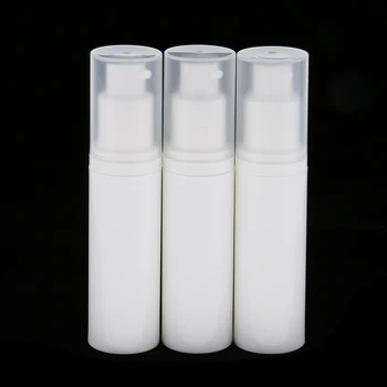 

Pack of 3 30ml Empty Airless Spray Bottle Cosmetic Lotion Toner Pump Travel Plastic Atomizer with Funnels