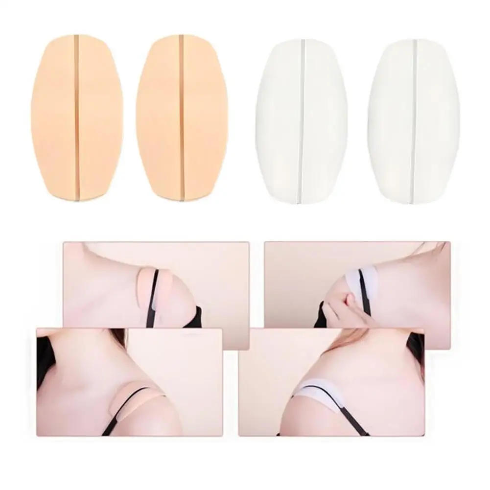 

1 Pair Elastic Silicone Shoulder Pad Soft Fitting Bra Strap Non Strap Slip Pads Holder Holder Pain Shoulder Cushions Bra Z1J4