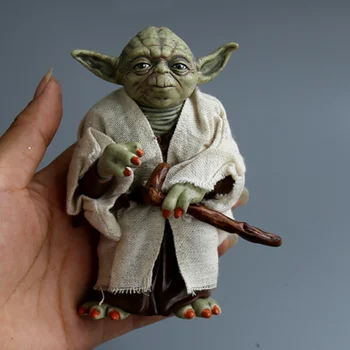 

Anime Figures Master Yoda Baby Darth PVC Awakens Jedi Lightsaber Toys for Kids Movie Yoda Action Figurals Model Doll Brinquedos