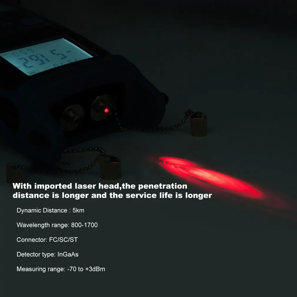 5 км Визуальный дефектоскоп Тестер Волоконно Оптического Кабеля красная