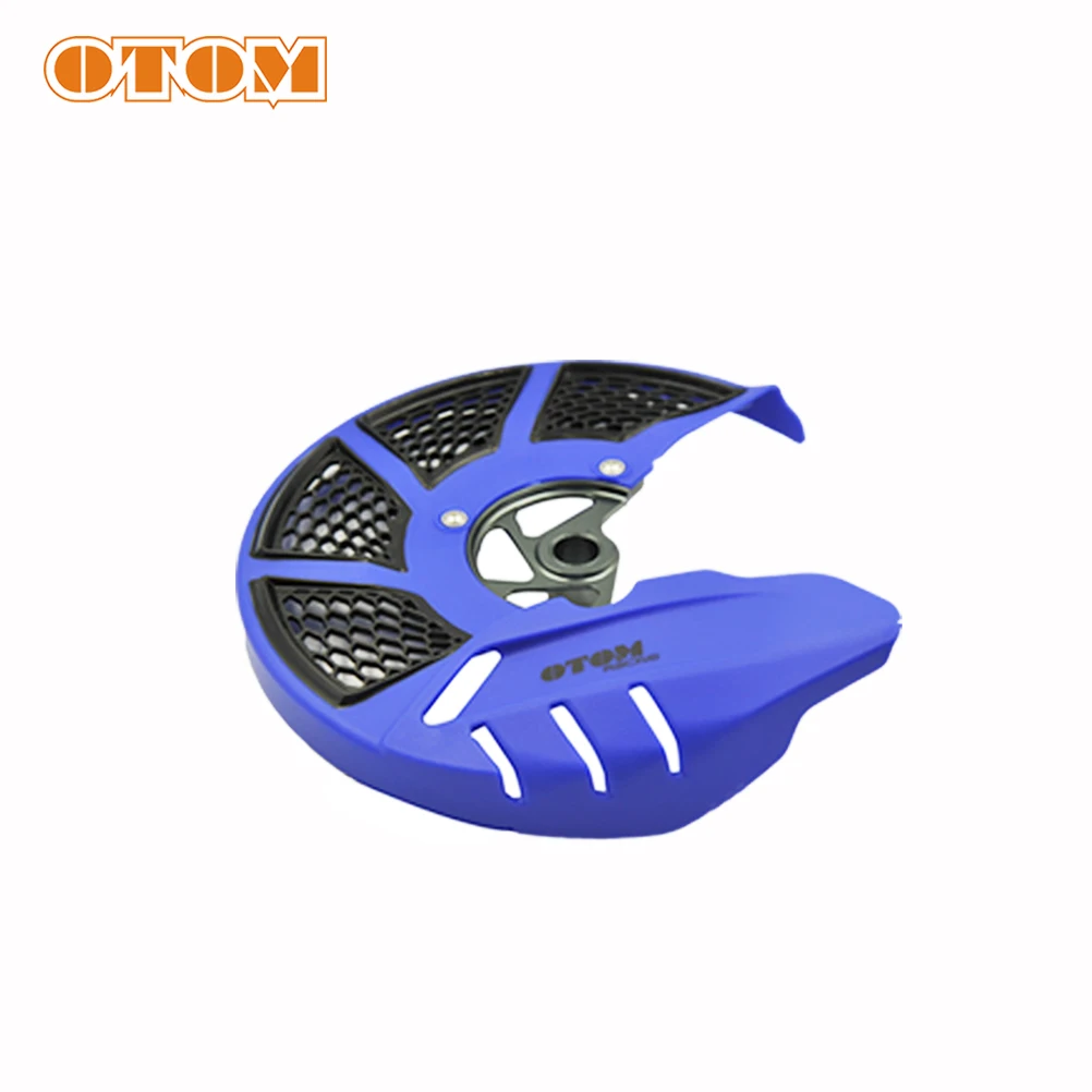 Blue OTOM Кроссовый передний тормозной диск защитная крышка защита ротора защитная сетка для диафрагмы 20 мм Honda CR CRF 125R 250R 250X 450R - Цвет: Blue