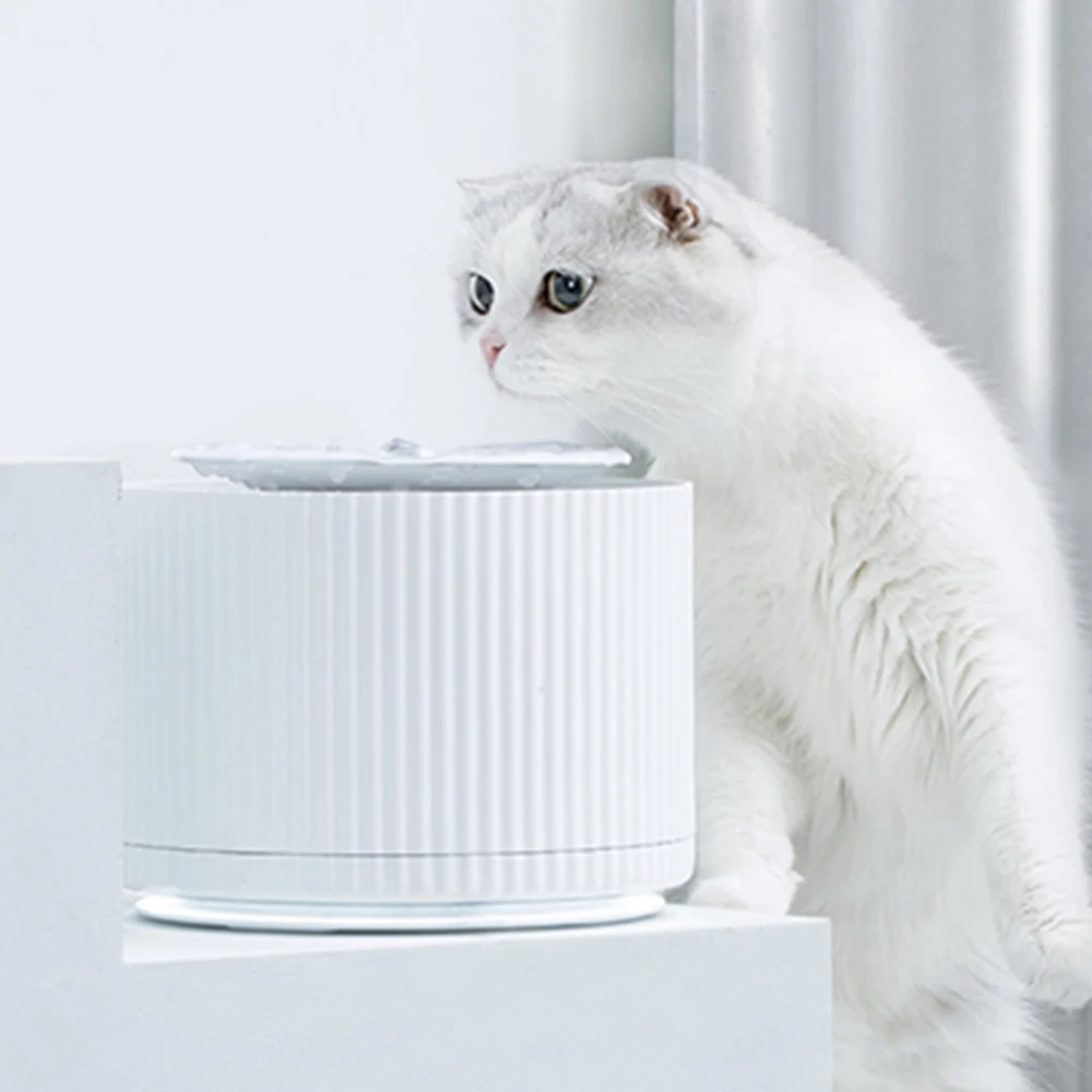 Xiaomi Mijia Smart Cat диспенсер для воды для домашних животных очиститель воды 5 Слои фильтр 360 градусов Открытый питьевой лоток животных для фонтанчика питьевой воды