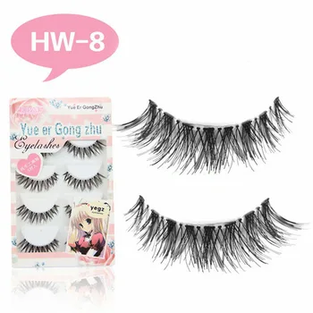 

5Pairs/Set Natural Black Long Sparse Cross False Eyelashes Thick Fake Eye Lashes Extensions Artificial Eyes Makeup Cosmetic Tool