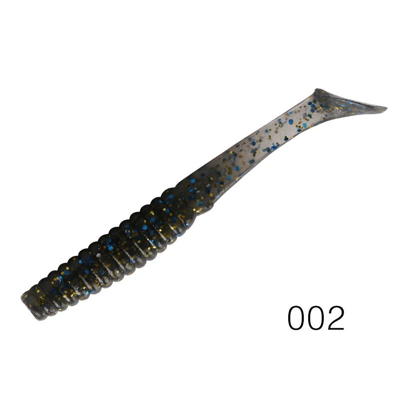 TSURINOYA T Tail мягкая рыболовная приманка TENACITY 75 мм 2,1 Г Shad Мягкая приманка, червь искусственная Мягкая приманка червь плавающая приманка - Цвет: TENACITY-002