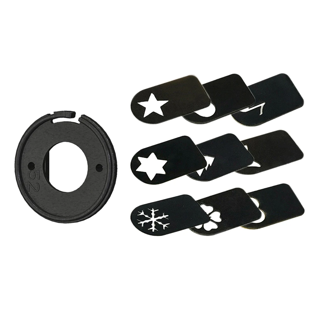 82mm Bokeh Special Effect Kit Spot Card Star Flower Music & Camera Lens Cap