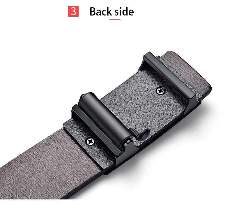 DINISITON Brand Men's belt Automatic Buckle Genuine Leather Belts For man jeans Top Quality Famous Brand Male Strap Dropshipping mens black leather belt