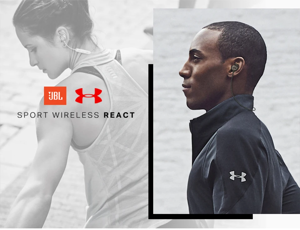 JBL мкА реагируют Беспроводные спортивные наушники Bluetooth Профессиональные Водонепроницаемые наушники глубокий бас гарнитура громкой связи с Micphone
