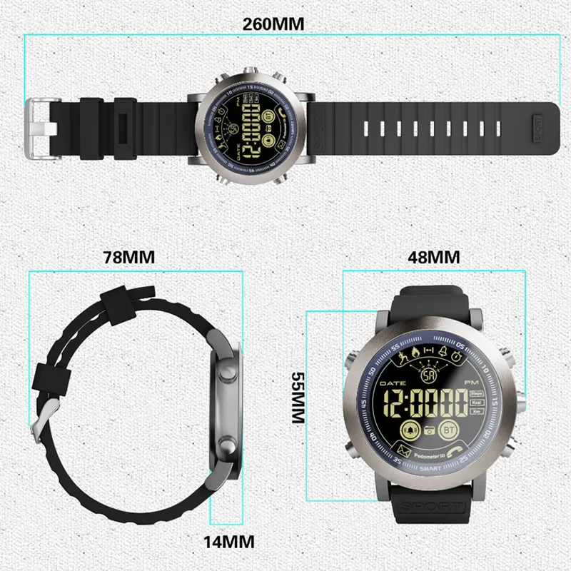 Смарт часы с круглым экраном водостойкие IP68 610 мА · ч|smartwatch for android|gps smartwatchwatch android |