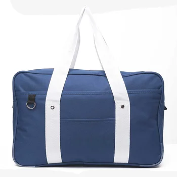 

Oxford Women Shoulder Bags Japanese Style Handbags Solid Color Japan High School Students Bookbags Single Square Satchel Bolsa