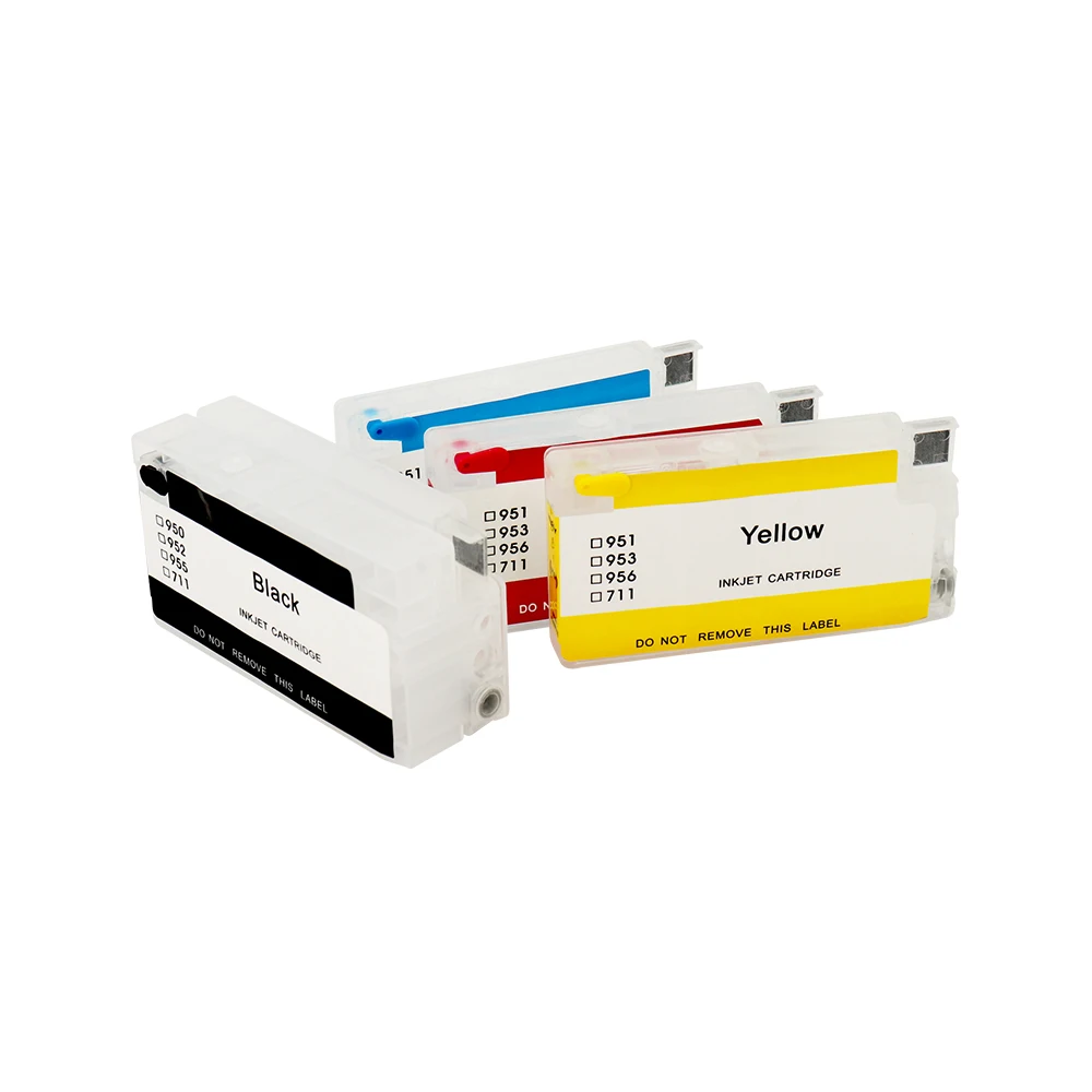 Ceny HP 950 kartridż do drukarki do ponownego napełnienia wkłady do drukarek HP Officejet Pro 8100 8600 8610 8620 8660 8640 8660 8615 8625 z chipem ARC 4 sztuk