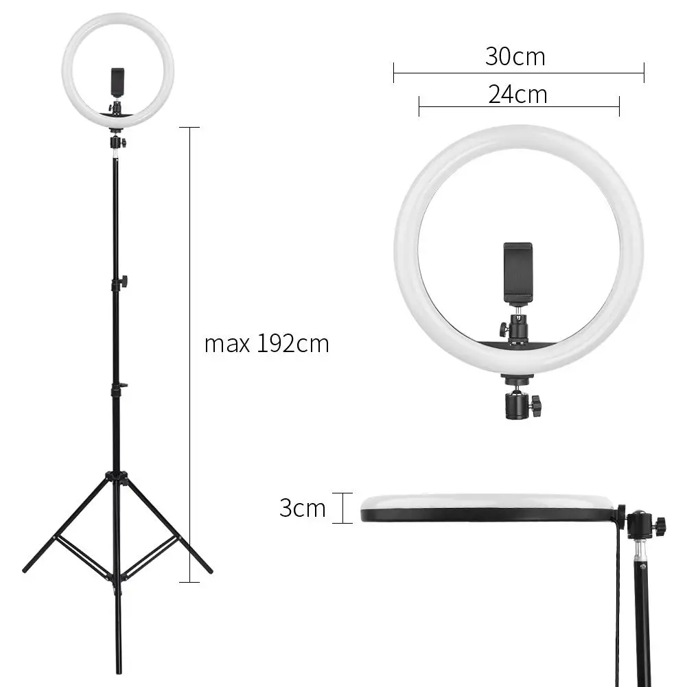 14 &quotфотографии затемнения светодиодный селфи кольцо светильник Youtube мобильного