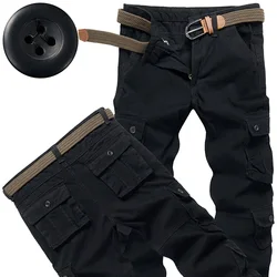 Men's High-Performance Tactical Cargo Pants - 30   52-57kg (008  Black)