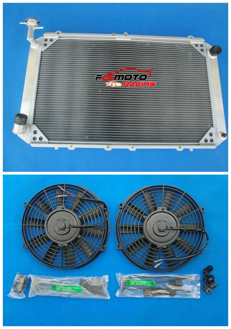 

3 Row All Aluminum Radiator + Fan Racing For Nissan Patrol GQ 2.8 4.2 Diesel TD42 &3.0 Petrol Y60
