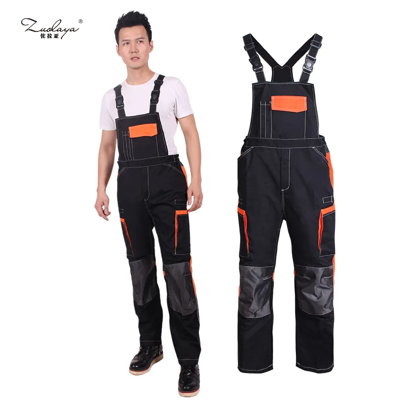 

Multi-pockets Workwear One-piece Suspender Pants Electromechanical Architecture Auto Repair Suspenders Work Clothes