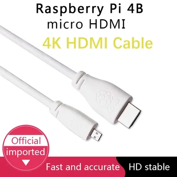 

New Origina Raspberry Pi 4B Micro HDMI to HDMI Video Cable Support 4K HDMI Adapter Cord Line