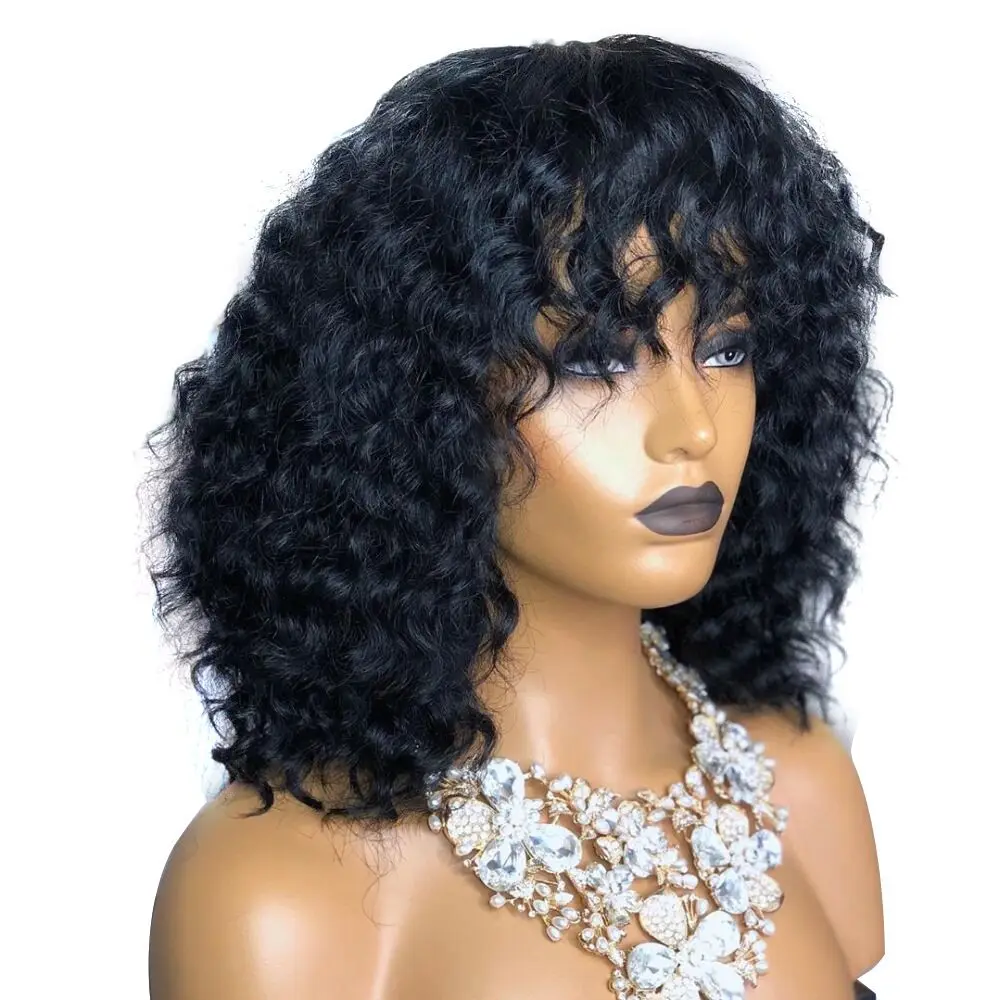 

13*4 Brazilian Lace Front Human Hair Wigs For Black Women Remy Natural Wave Short Bob Wigs With Baby Hair Pre Plucked JK Hair
