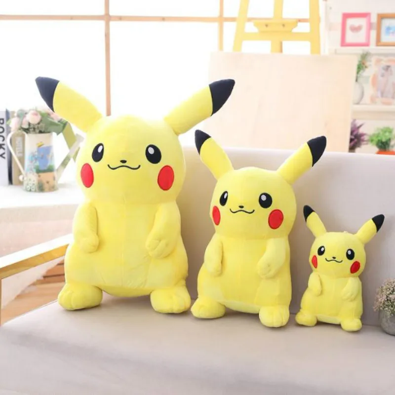 Takara Tomy Pokemon Pichu Plush Lovely Pikachu Juvenile Version Evolution Toy Hobby Collection Doll Kawaii Gift for Girl