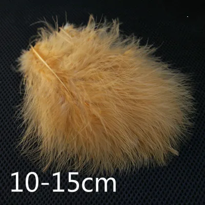 Light Brown Из турецких мохнатых перьев 100 шт/партия несколько цветов перо Diy ювелирные аксессуары букет Ловец снов украшения Ремесло - Цвет: Light Brown