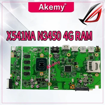 

X541NA REV 2.1 motherboard For ASUS X541NA laptop motherboard X541N mainboard test 100% OK N3450 CPU 4 cores 4GB RAM