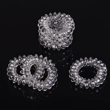 6 шт./компл. мод Девушки Для женщин детей прозрачный пружинный лентой Резиночки для волос украшения для волос резинки аксессуары