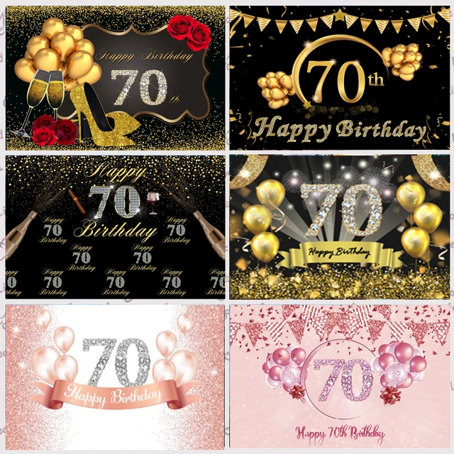 Telón De Fondo De 50 ° Cumpleaños Dorado Para Mujer, Decoración De Fiesta  De Cumpleaños, Pancarta De 50 ° Cumpleaños, Sesión Fotográfica De Cumpleaños  Dorado - Fondos - AliExpress