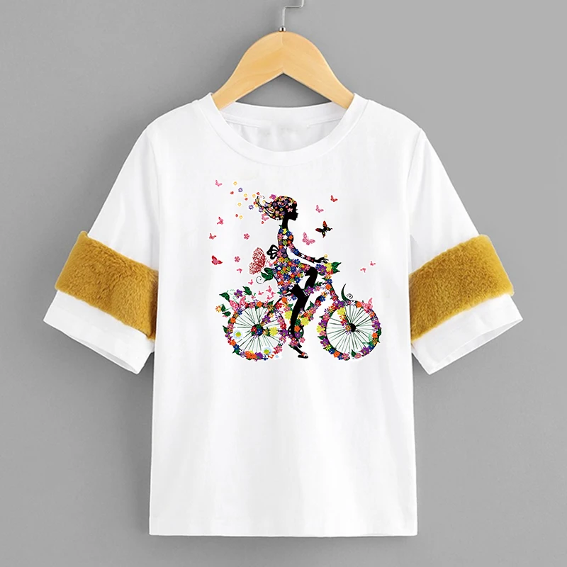 Bicycle Butterfly Patches for Clothes Bag Washable Heat Transfer Vinyl Stickers Iron Applique